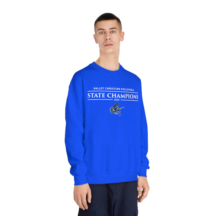 Volleyball 2024 State Champions Unisex DryBlend® Crewneck Sweatshirt (Shipping Only)