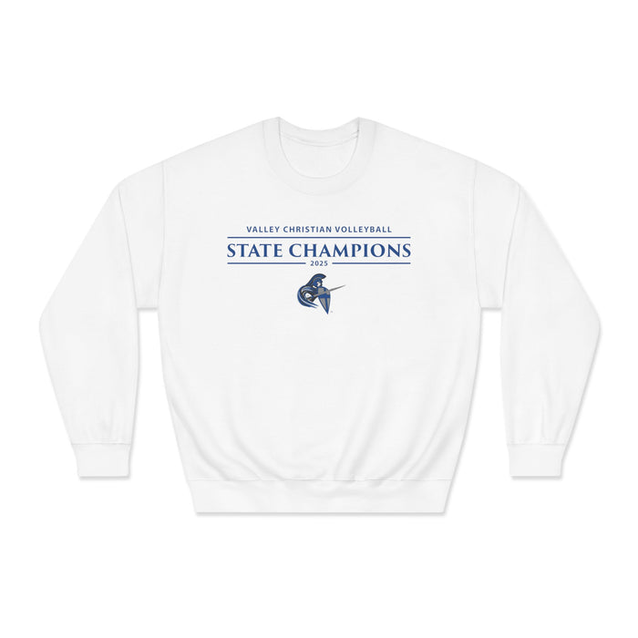 Volleyball 2025 State Champions Unisex DryBlend® Crewneck Sweatshirt (Shipping Only)
