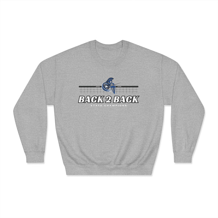 Volleyball 2025 Back 2 Back State Champions Unisex DryBlend® Crewneck Sweatshirt (Shipping Only)