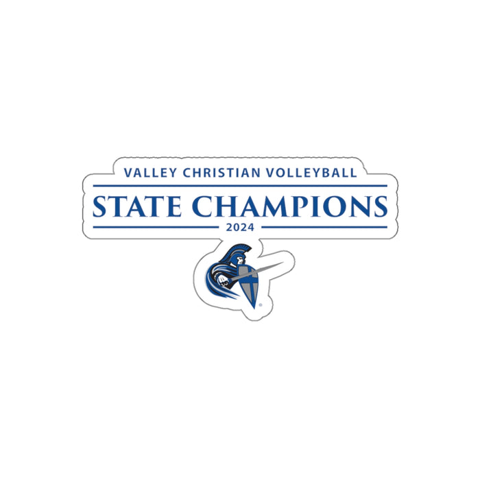 Volleyball 2024 State Champions Die-Cut Stickers (Shipping Only)