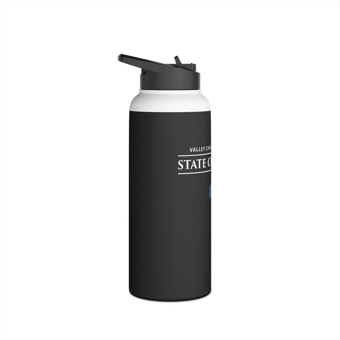 Volleyball 2024 State Champions Stainless Steel Water Bottle, Standard Lid in BLACK (Shipping Only)