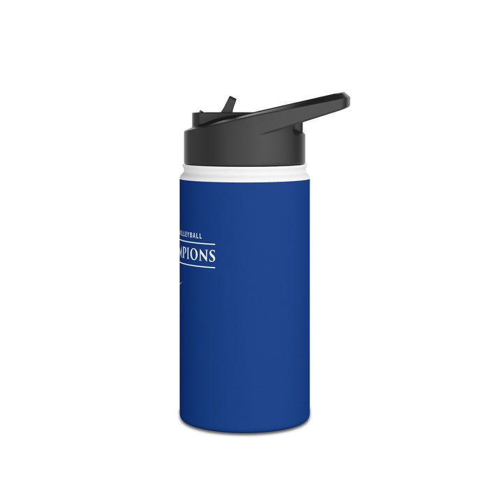 Volleyball 2024 State Champions Stainless Steel Water Bottle, Standard Lid in BLUE (Shipping Only)