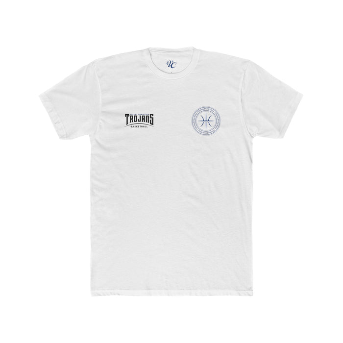 Trojan Basketball Badge Shirt Next Level Tee (Shipping Only)