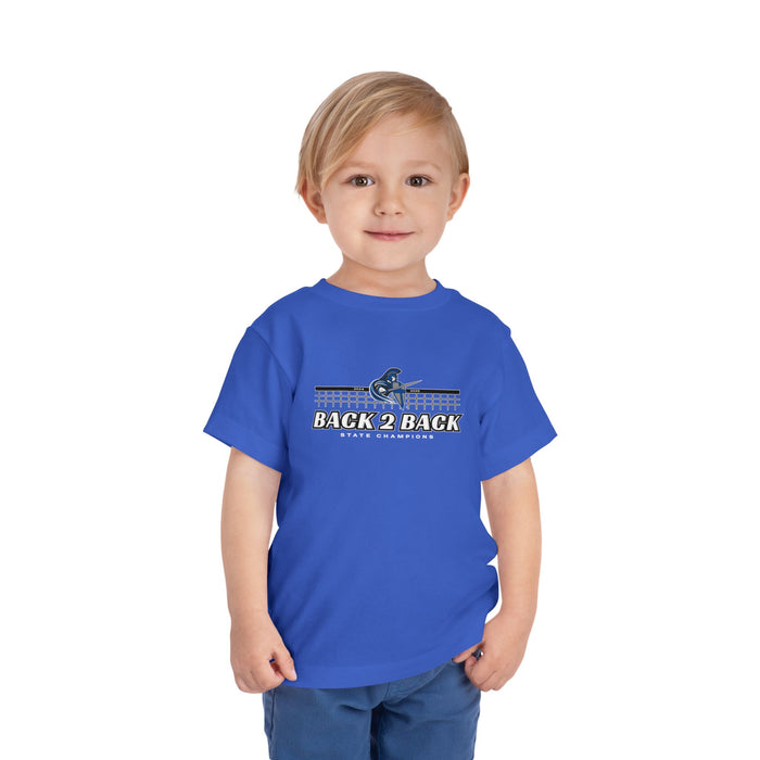 Toddler Volleyball 'Back 2 Back' 2025 State Championship Short Sleeve Tee