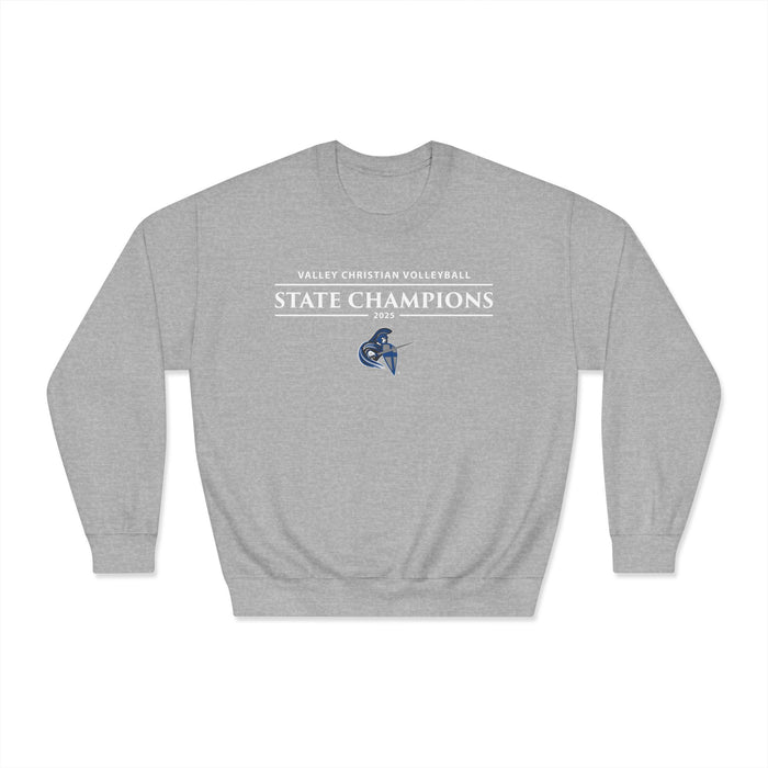 Volleyball 2025 State Champions Unisex DryBlend® Crewneck Sweatshirt (Shipping Only)