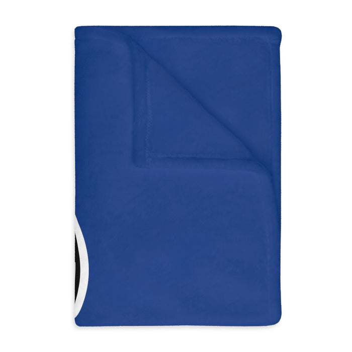 Girls Soccer Shield Velveteen Minky Blanket (Shipping Only)