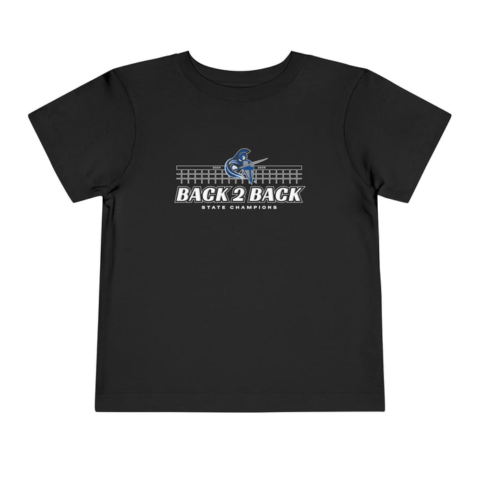 Toddler Volleyball 'Back 2 Back' 2025 State Championship Short Sleeve Tee