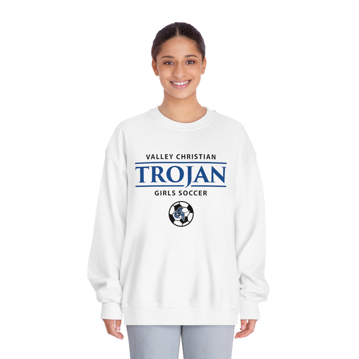 Girls Soccer Unisex DryBlend® Crewneck Sweatshirt (Shipping Only)