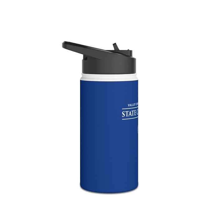 Volleyball 2024 State Champions Stainless Steel Water Bottle, Standard Lid in BLUE (Shipping Only)