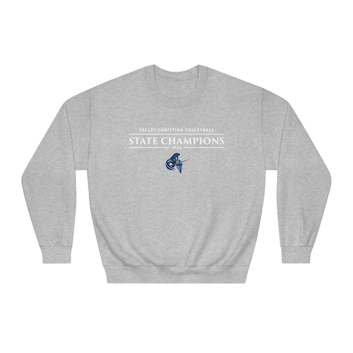 Volleyball 2024 State Champions Unisex DryBlend® Crewneck Sweatshirt (Shipping Only)