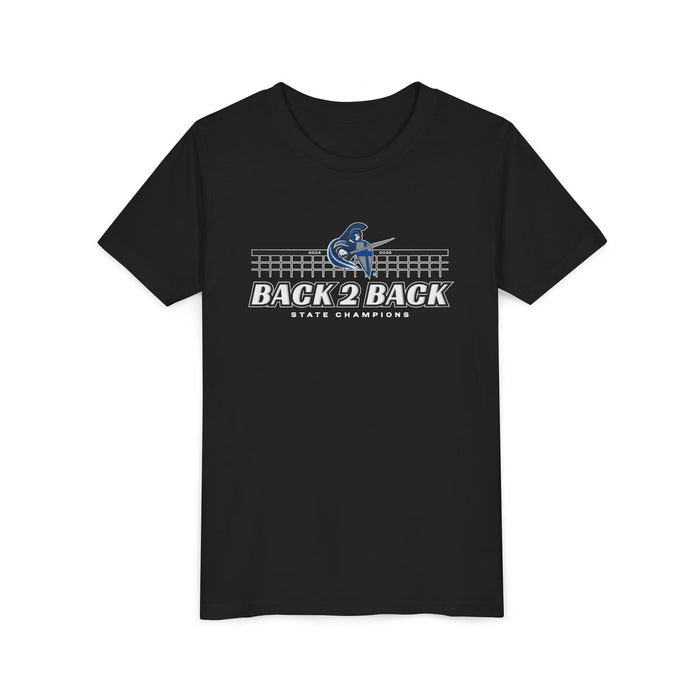 2025 Volleyball State Champions "Back 2 Back" Youth Tee