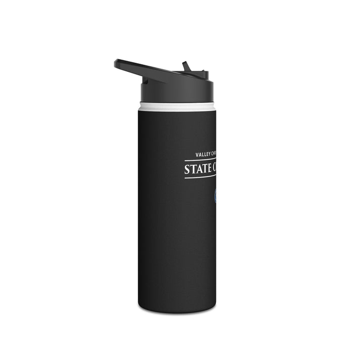 Volleyball 2024 State Champions Stainless Steel Water Bottle, Standard Lid in BLACK (Shipping Only)