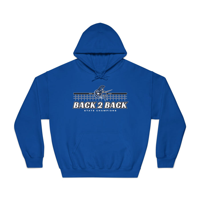 Volleyball 2025 Back 2 Back State Champions Unisex Gildan DryBlend® Hoodie Sweatshirt (Shipping Only)