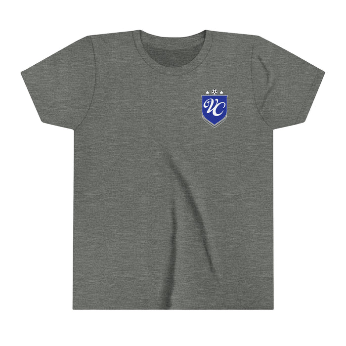 Boys Soccer Shield Youth Bella + Canvas Tee (Shipping Only)