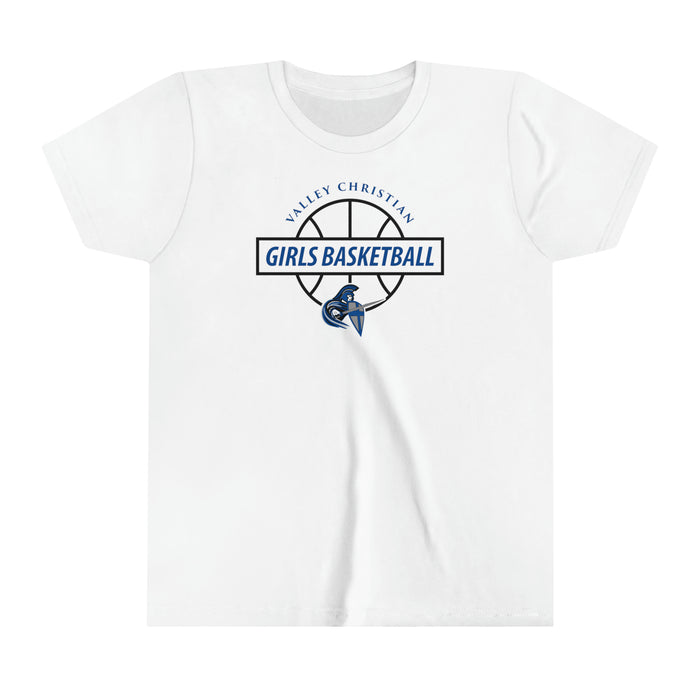 Girls Basketball Youth Bella+Canvas Tee (Shipping Only)