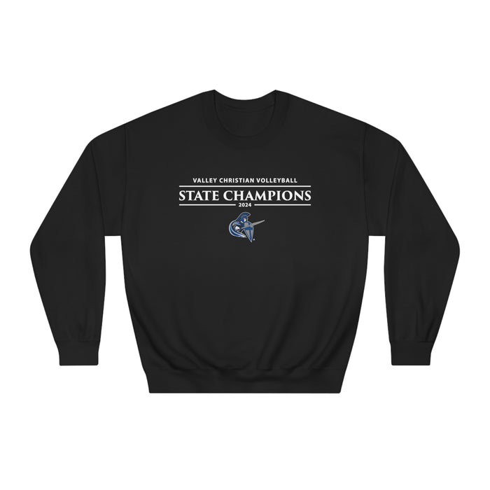 Volleyball 2024 State Champions Unisex DryBlend® Crewneck Sweatshirt (Shipping Only)