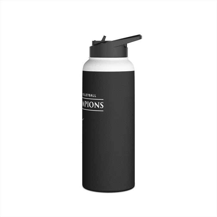 Volleyball 2024 State Champions Stainless Steel Water Bottle, Standard Lid in BLACK (Shipping Only)