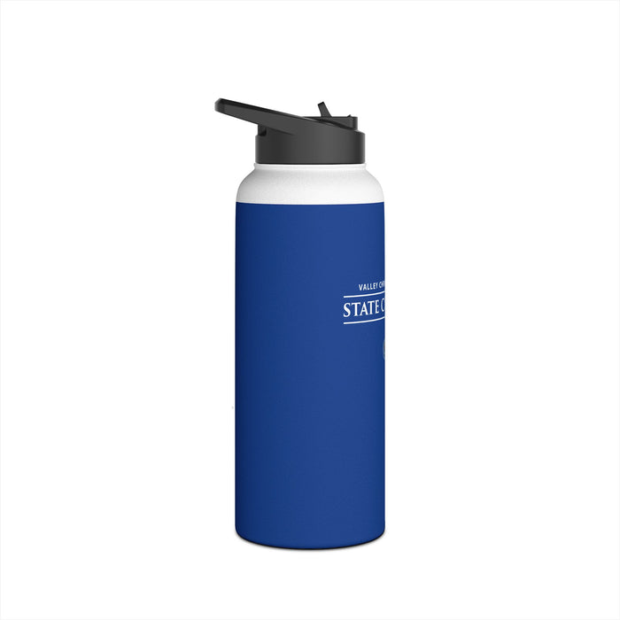 Volleyball 2024 State Champions Stainless Steel Water Bottle, Standard Lid in BLUE (Shipping Only)