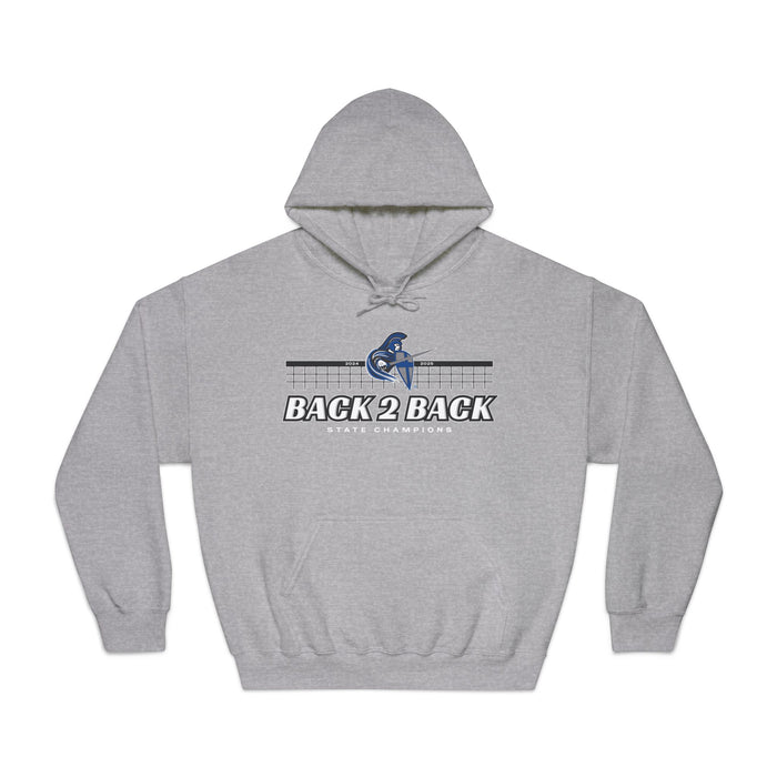 Volleyball 2025 Back 2 Back State Champions Unisex Gildan DryBlend® Hoodie Sweatshirt (Shipping Only)