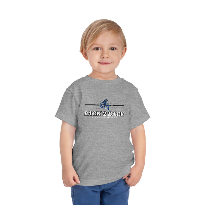 Toddler Volleyball 'Back 2 Back' 2025 State Championship Short Sleeve Tee