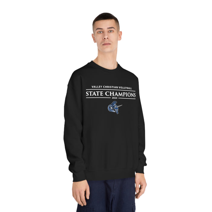 Volleyball 2024 State Champions Unisex DryBlend® Crewneck Sweatshirt (Shipping Only)