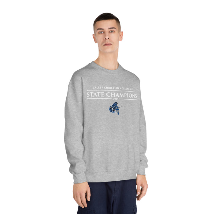 Volleyball 2024 State Champions Unisex DryBlend® Crewneck Sweatshirt (Shipping Only)