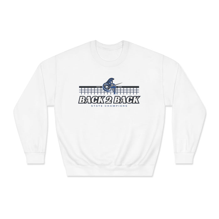Volleyball 2025 Back 2 Back State Champions Unisex DryBlend® Crewneck Sweatshirt (Shipping Only)