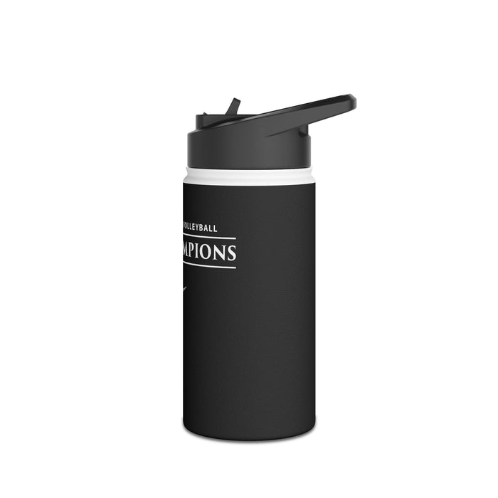 Volleyball 2024 State Champions Stainless Steel Water Bottle, Standard Lid in BLACK (Shipping Only)