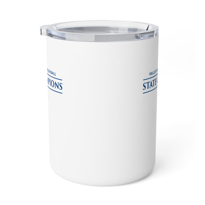 Volleyball 2025 State Champions Insulated Coffee Mug, 10oz in White (Shipping Only)