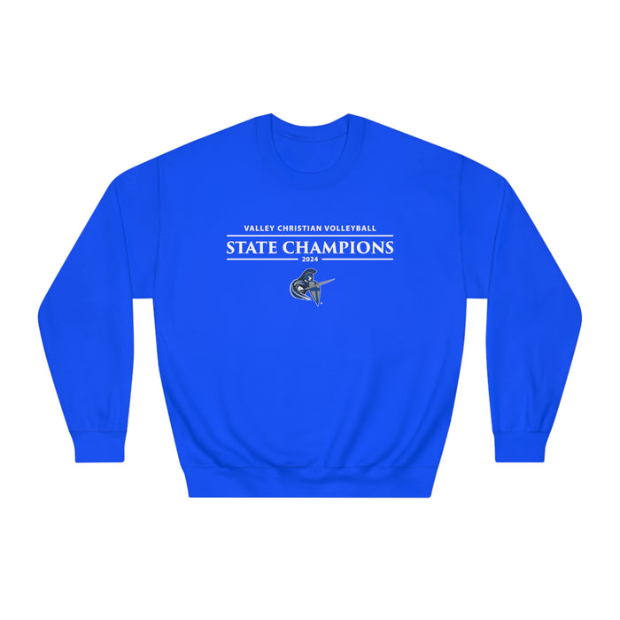 Volleyball 2024 State Champions Unisex DryBlend® Crewneck Sweatshirt (Shipping Only)