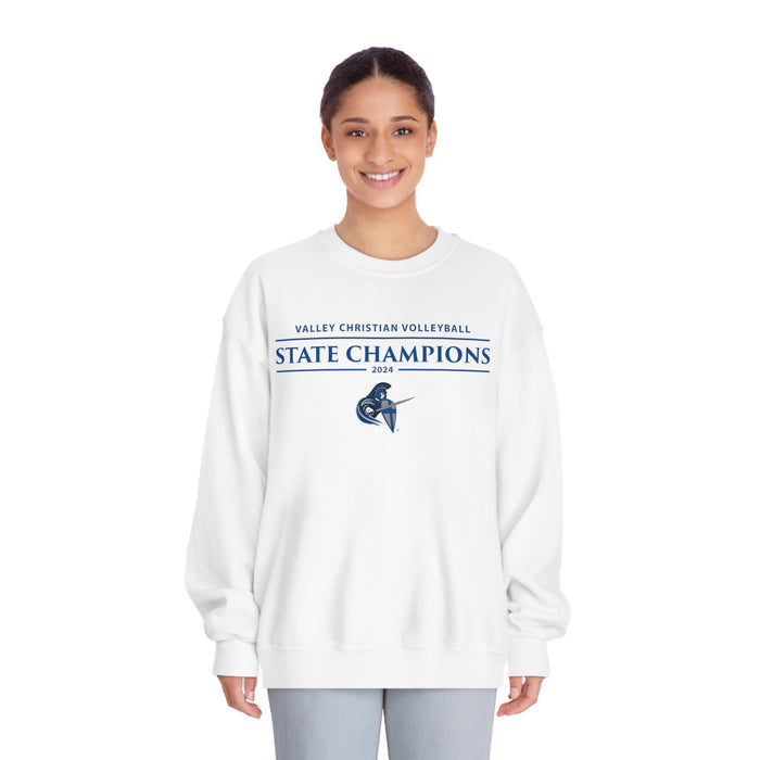 Volleyball 2024 State Champions Unisex DryBlend® Crewneck Sweatshirt (Shipping Only)