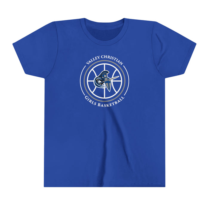 Girls Basketball Youth Bella+Canvas Tee (Shipping Only)